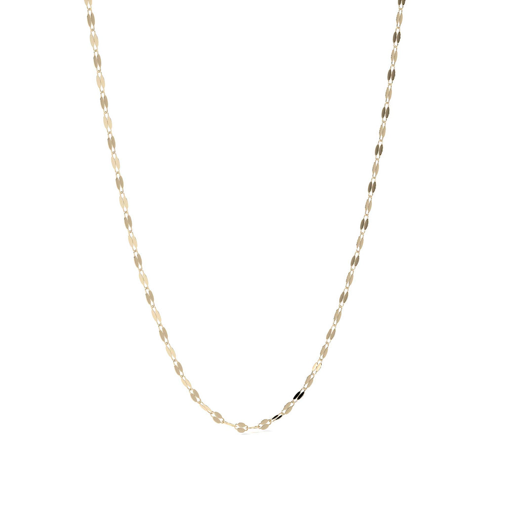 Cadena De Oro Italiano 10k, Estilo Grano De Café