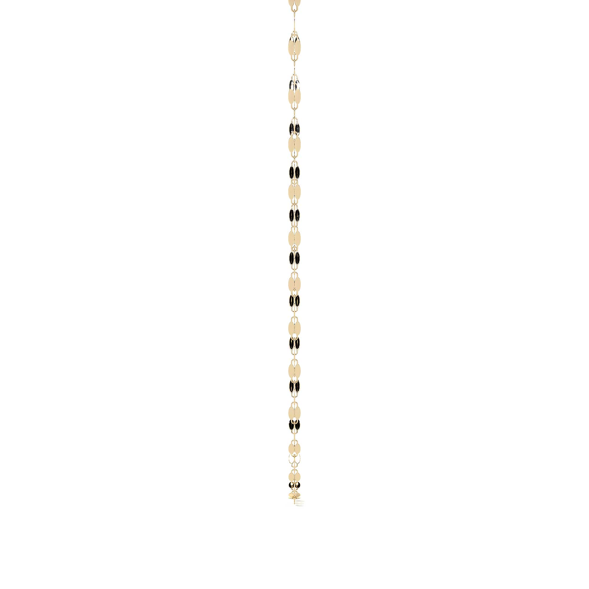 Cadena De Oro Italiano 14k, Estilo Grano De Café