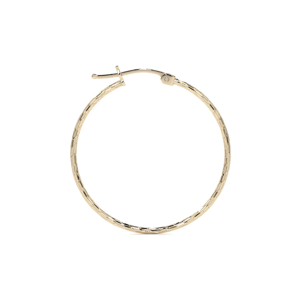 Arete Arracada Diamantada De Oro 10k Estilo Dominó