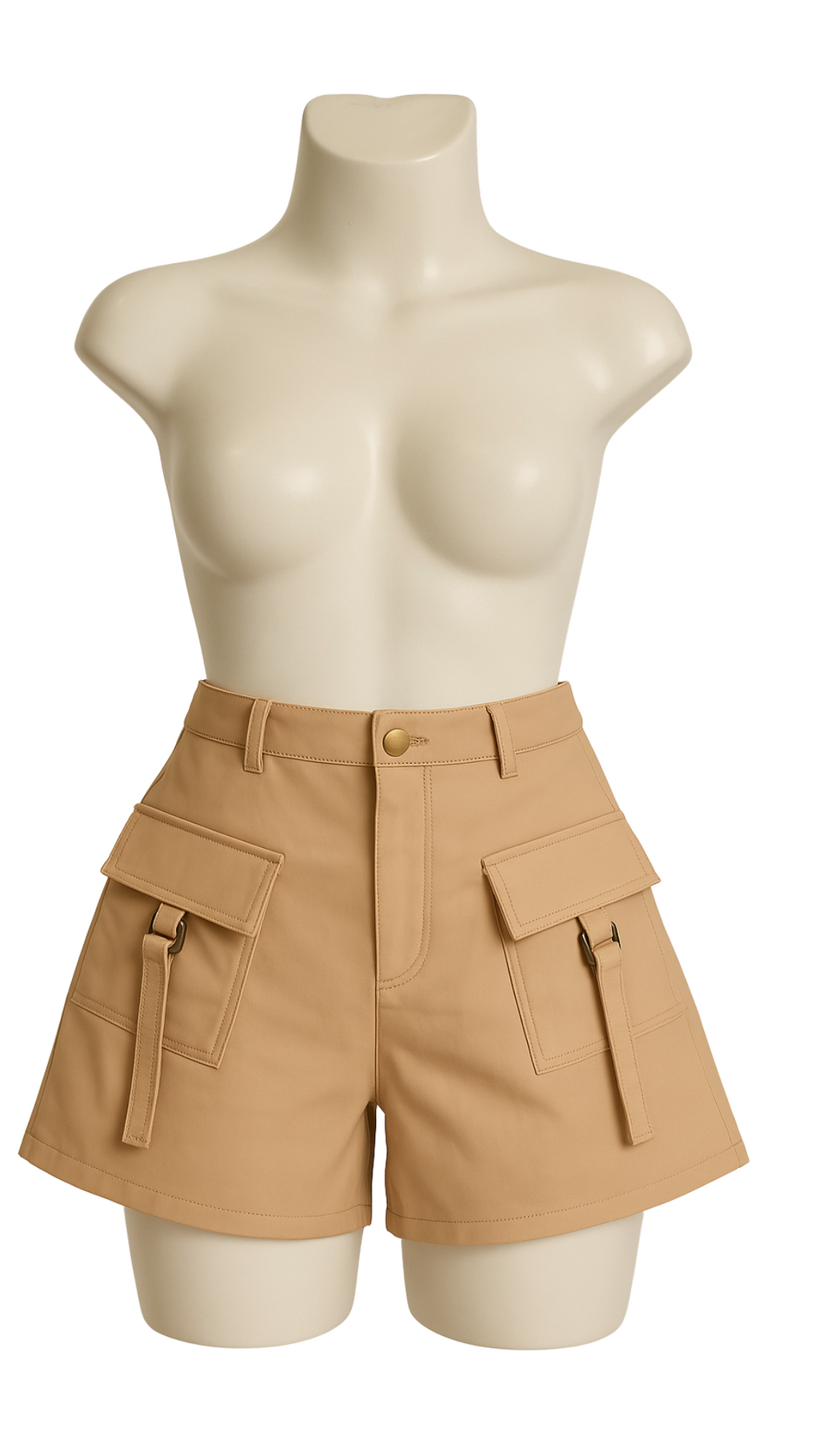 Short de Piel Ecologica Tipo Cargo