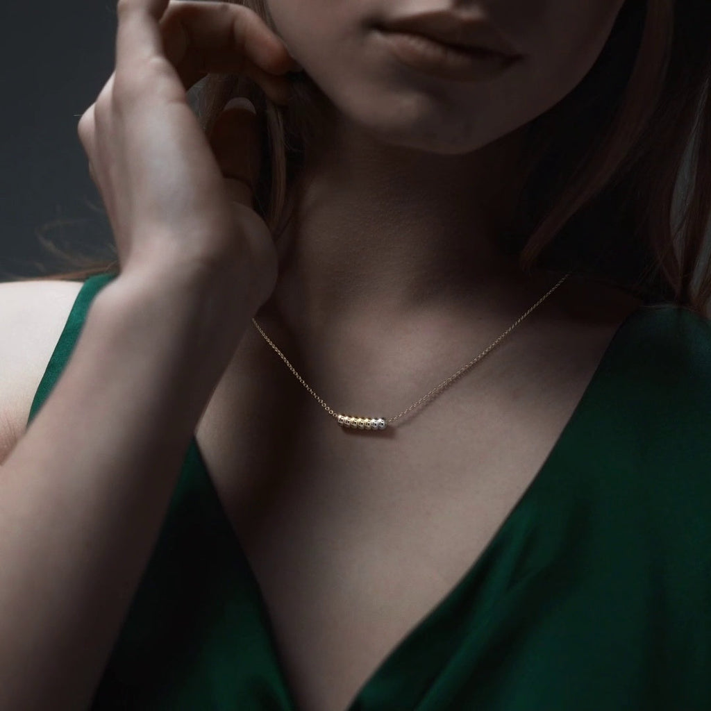 Cadena De Oro Mujer Italiana Gargantilla Semanario Aros Tricolor