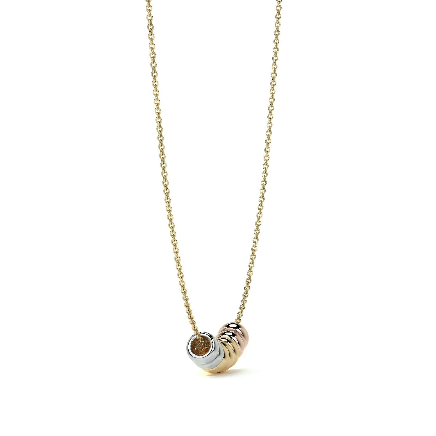 Cadena De Oro Mujer Italiana Gargantilla Semanario Aros Tricolor